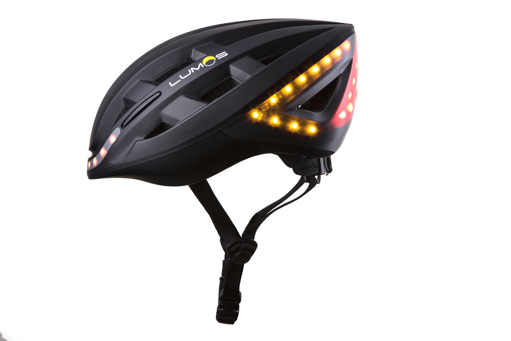 Casque de vélo Lumos Kickstart - Il clignote et a le Bluetooth Lumosblack1 - Casque de vélo Lumos Kickstart - Il clignote et a le Bluetooth