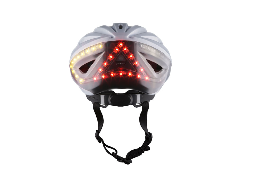 Casque de vélo Lumos Kickstart - Il clignote et a le Bluetooth Lumoswhite2 - Casque de vélo Lumos Kickstart - Il clignote et a le Bluetooth