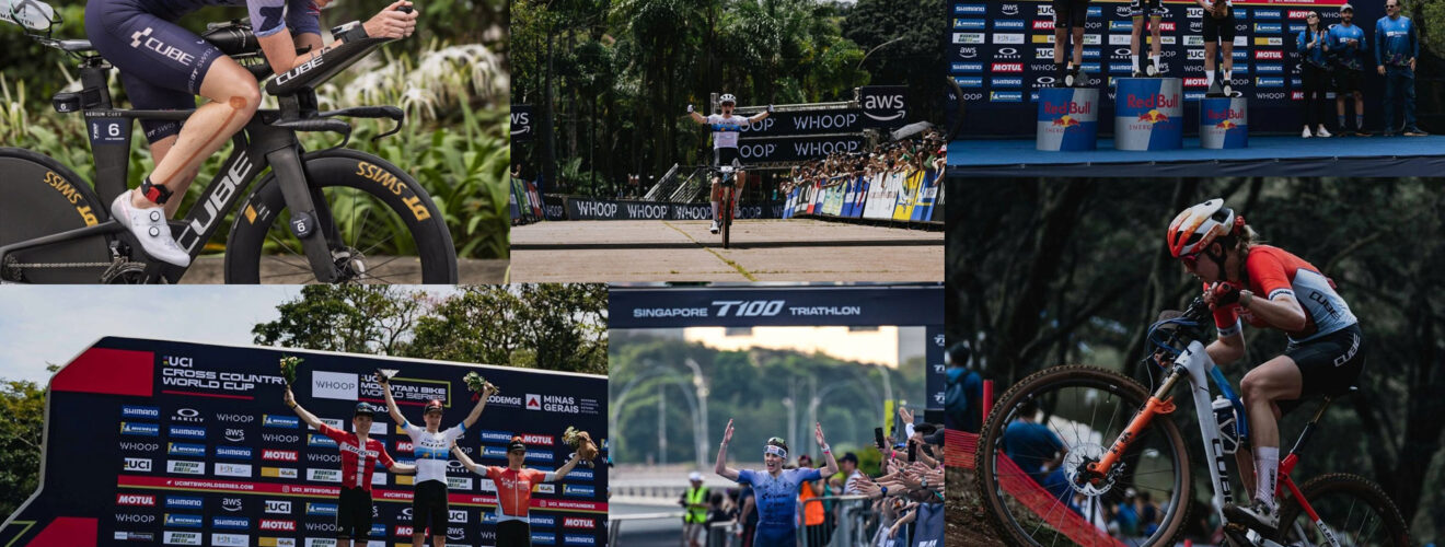 Cube athlètes Coupe du monde Thriatlon Cross Country T100