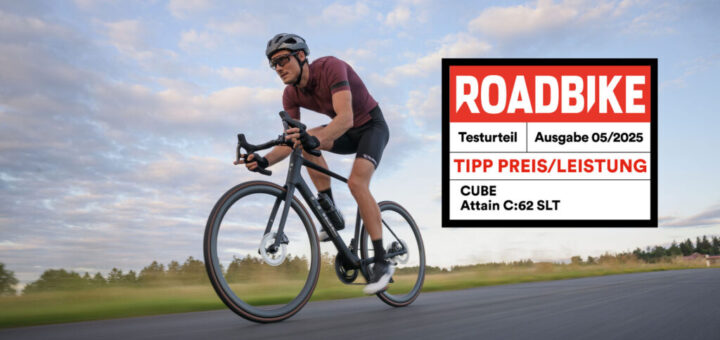 Cube Attain c:62 SLT lauréate test Roadbike 2025