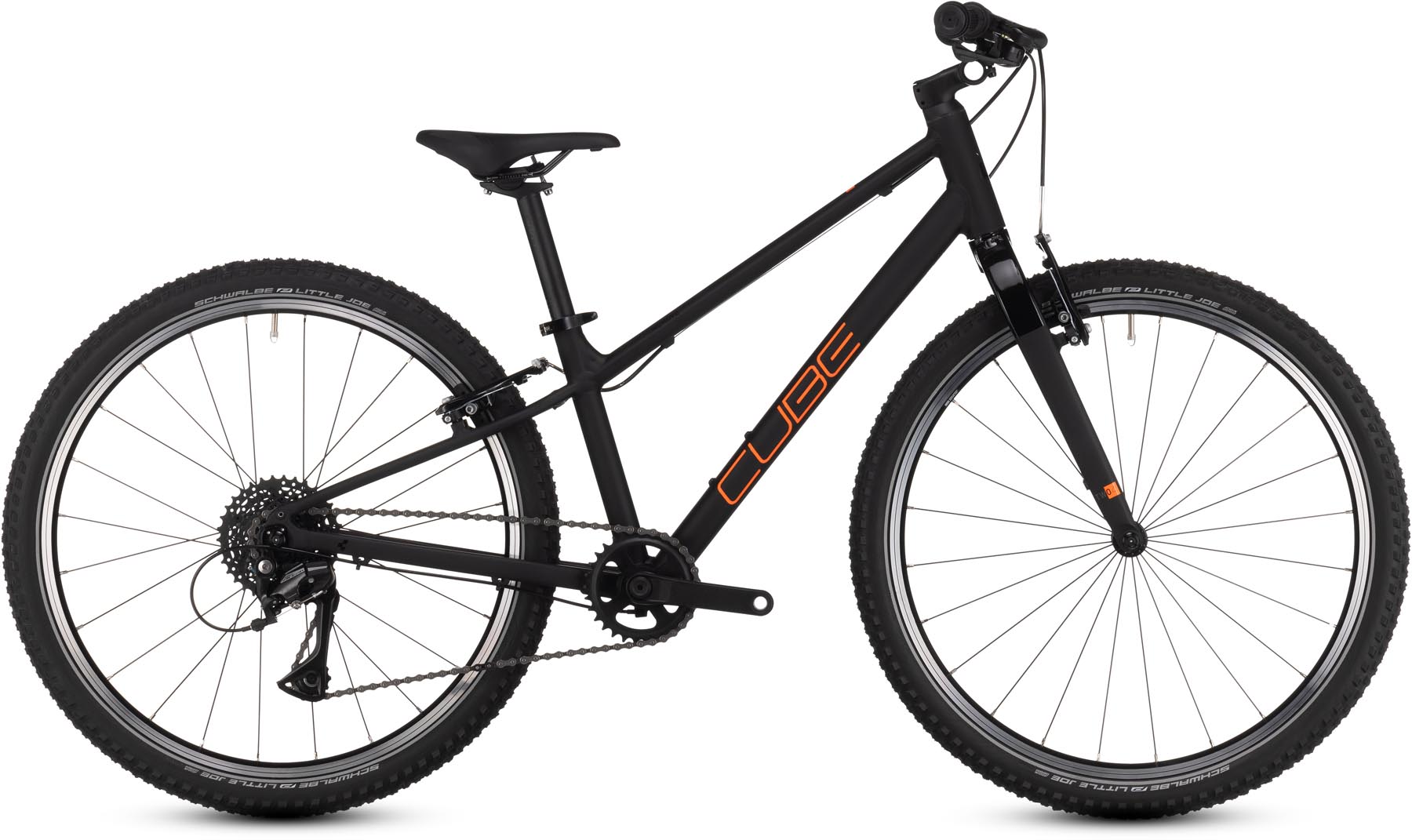 Cube Numove 240 black n orange 2025 - Vélo enfant 24 pouces