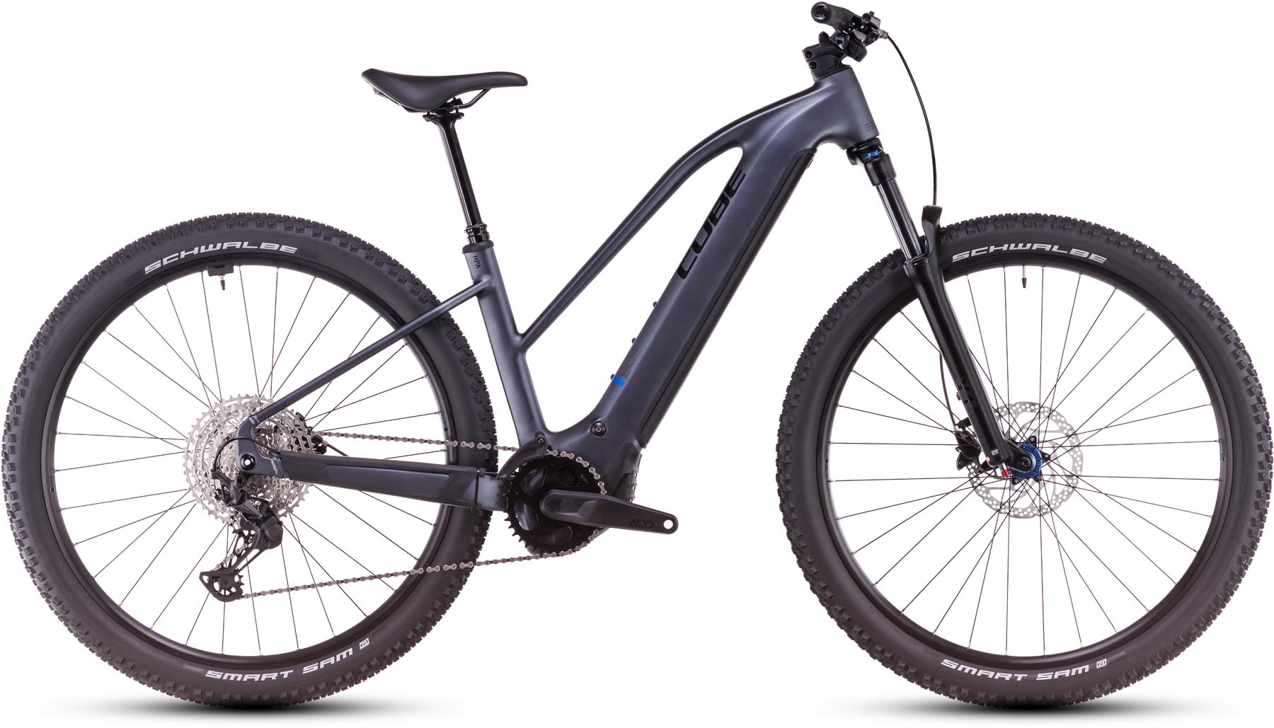 Cube Reaction Hybrid Pro 800 metallicgrey n black 2025 - VTT semi-rigide électrique Femme