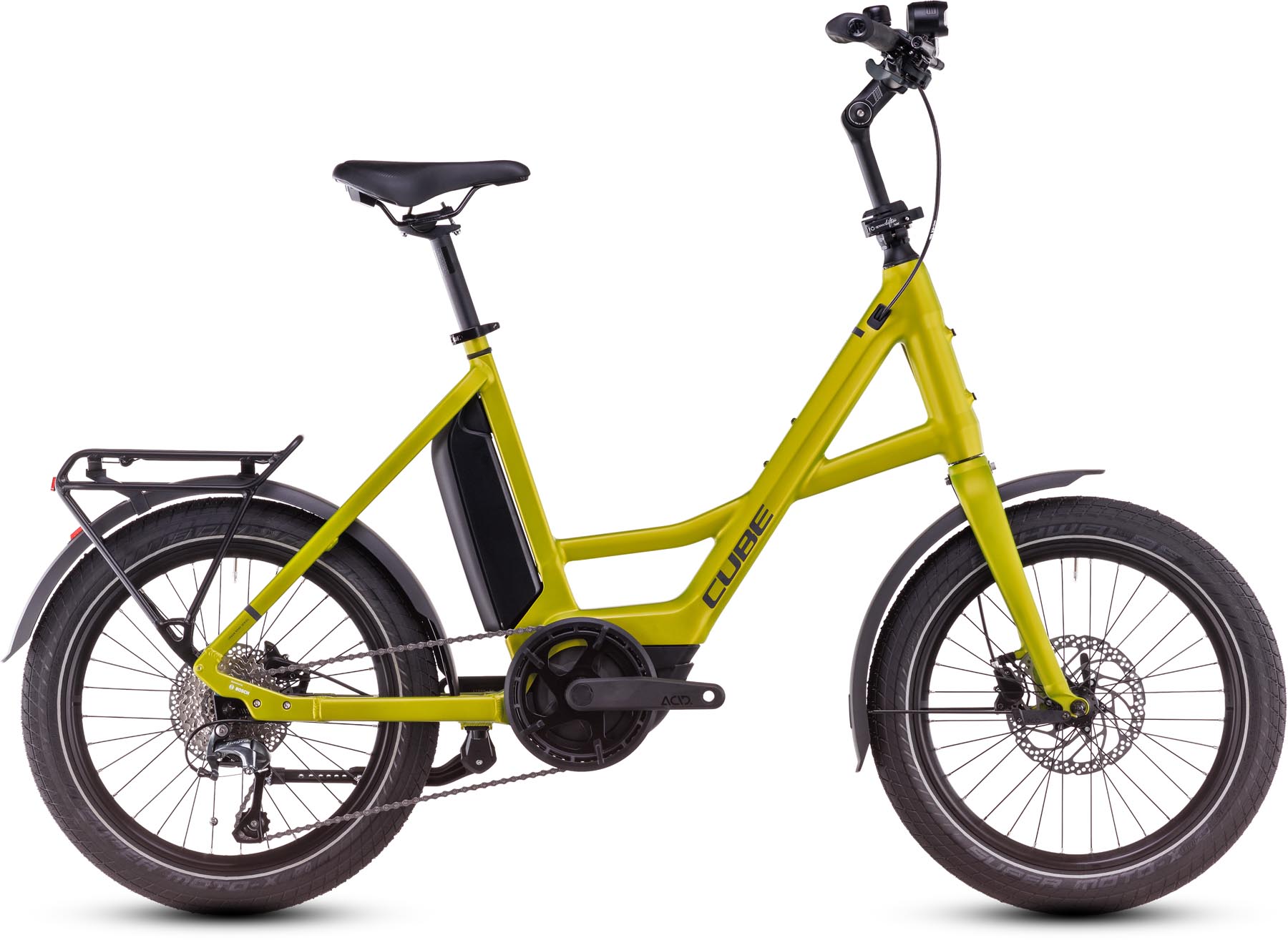 Cube Compact Hybrid 500 lizard n reflex 2025 - Vélo électrique trekking compact