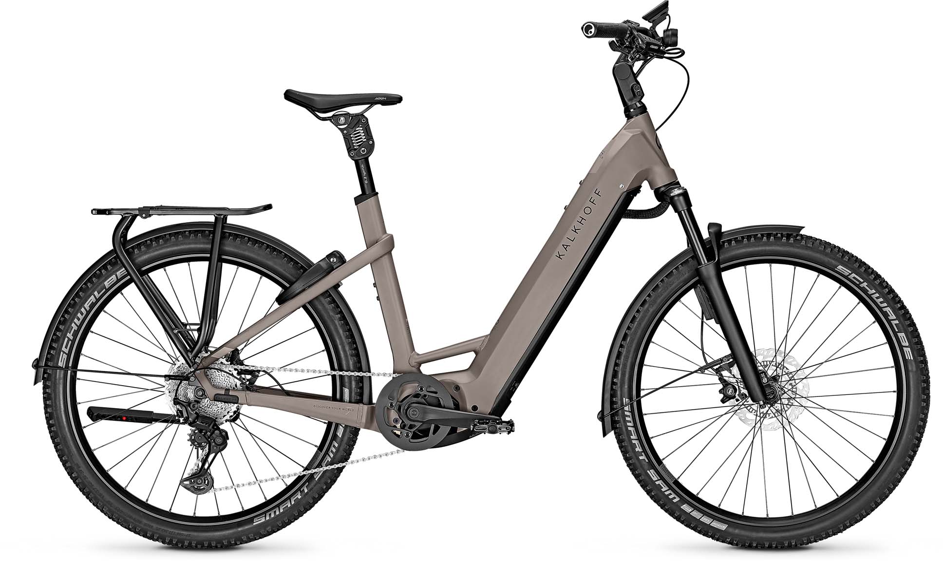 Kalkhoff Entice 7.B Advance+ ABS moonstonegrey matt 2024 - VTT semi-rigide ?lectrique col de cygne