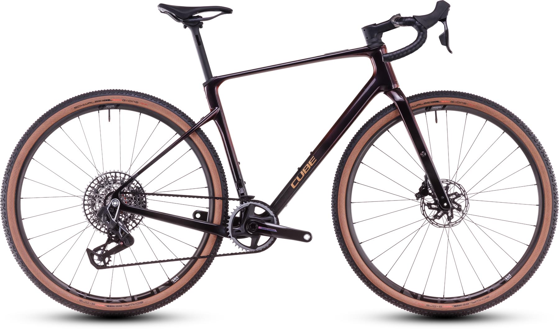 Cube Nuroad C:62 SLX solareclipse n aurum 2025 - Vélo en terre