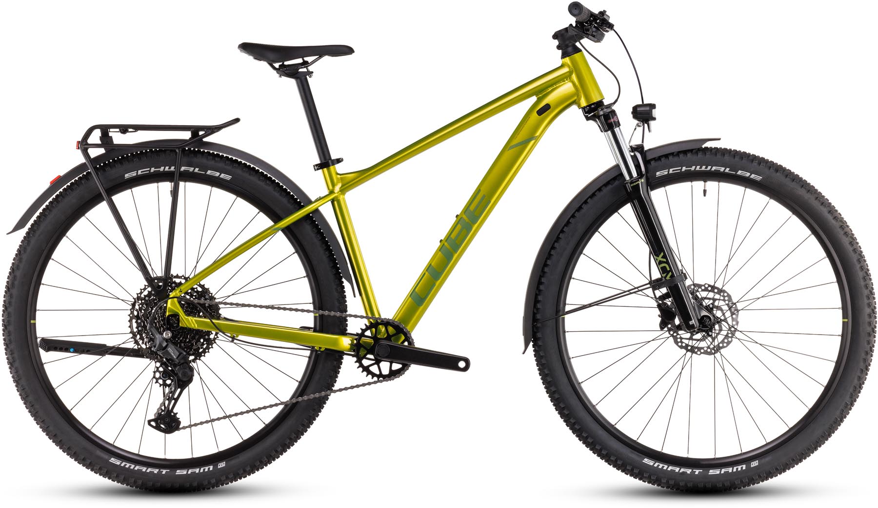 Cube Aim SLX Allroad flashlime n juniper 2025 - VTT semi-rigide