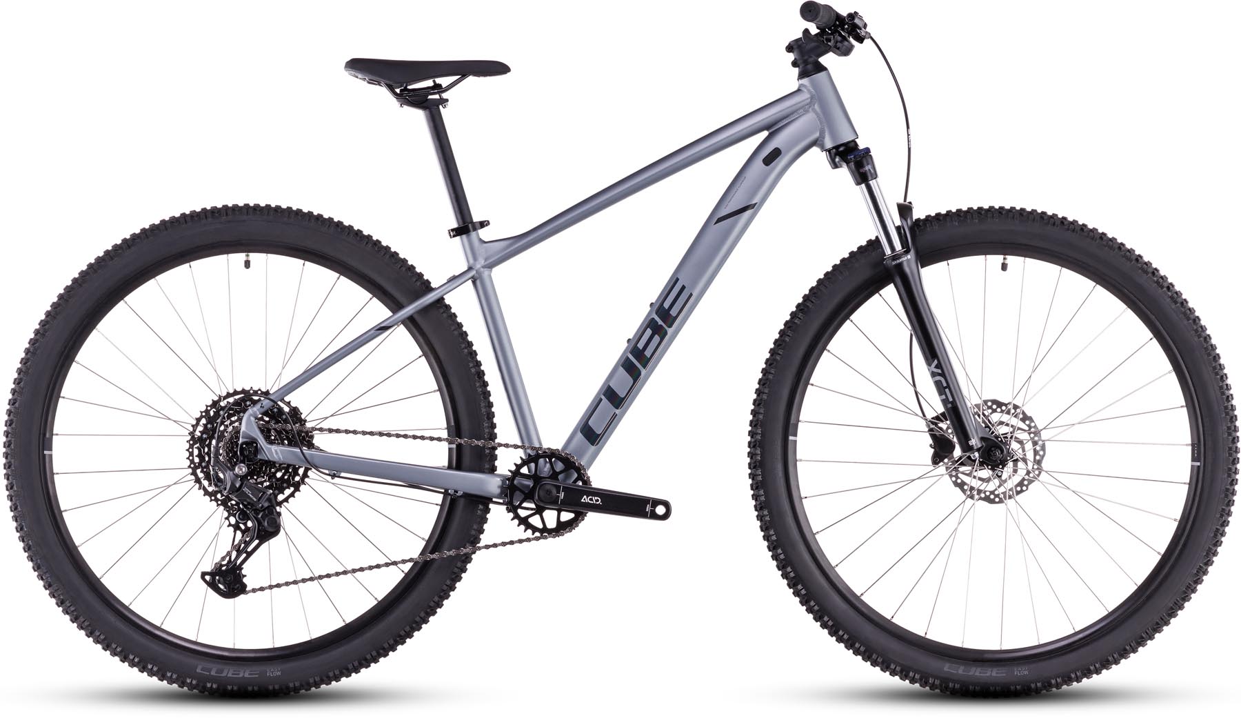 Cube Aim Race slategrey n rainbowblack 2025 - VTT semi-rigide