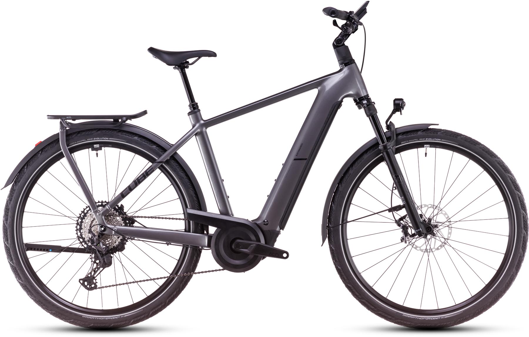Cube Kathmandu Hybrid SLX 800 graphite n black 2025 - Vélo trekking électrique Homme