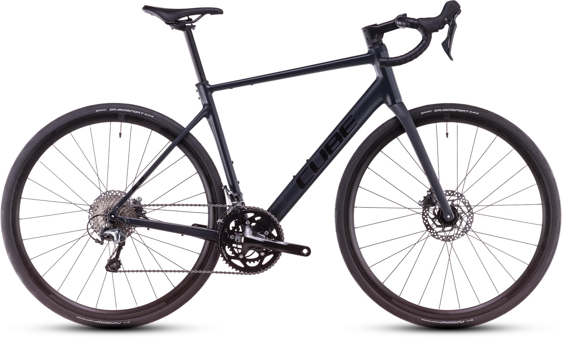 Cube Attain Race night n black 2025 - Vélo de course en aluminium