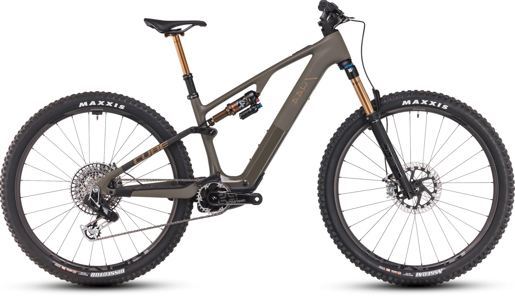Cube AMS Hybrid ONE44 C:68X SUPER TM 400X 29 dustyolive n gold 2025 - VTT tout suspendu électrique