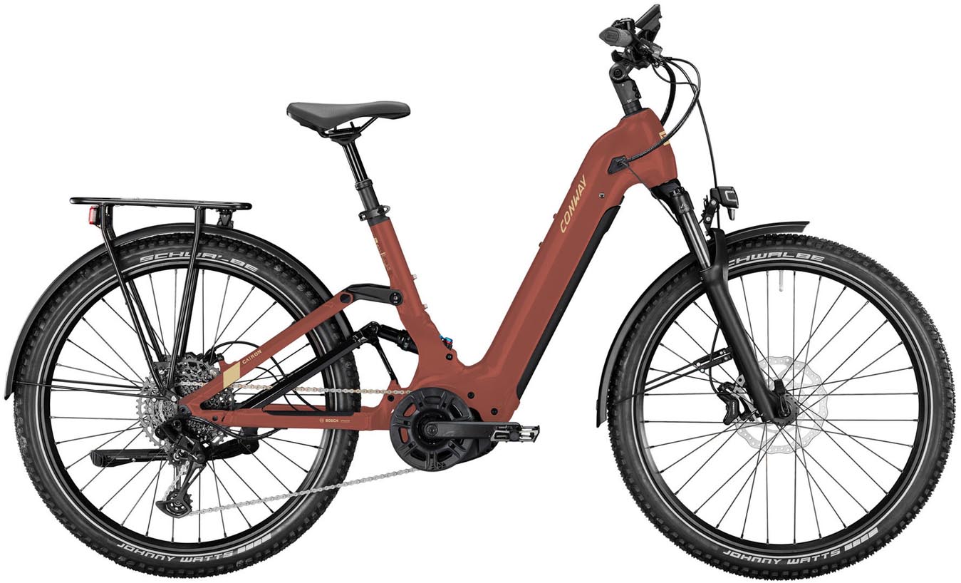 Conway Cairon C FS 2.0 625Wh rustred 2025 - VTT semi-rigide électrique col de cygne
