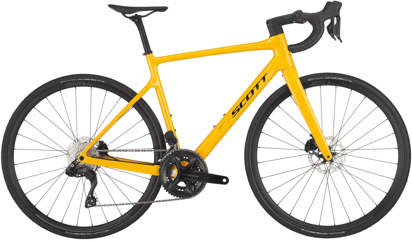 Scott Addict 40 bahama yellow 2025 - Vélo de course en carbone