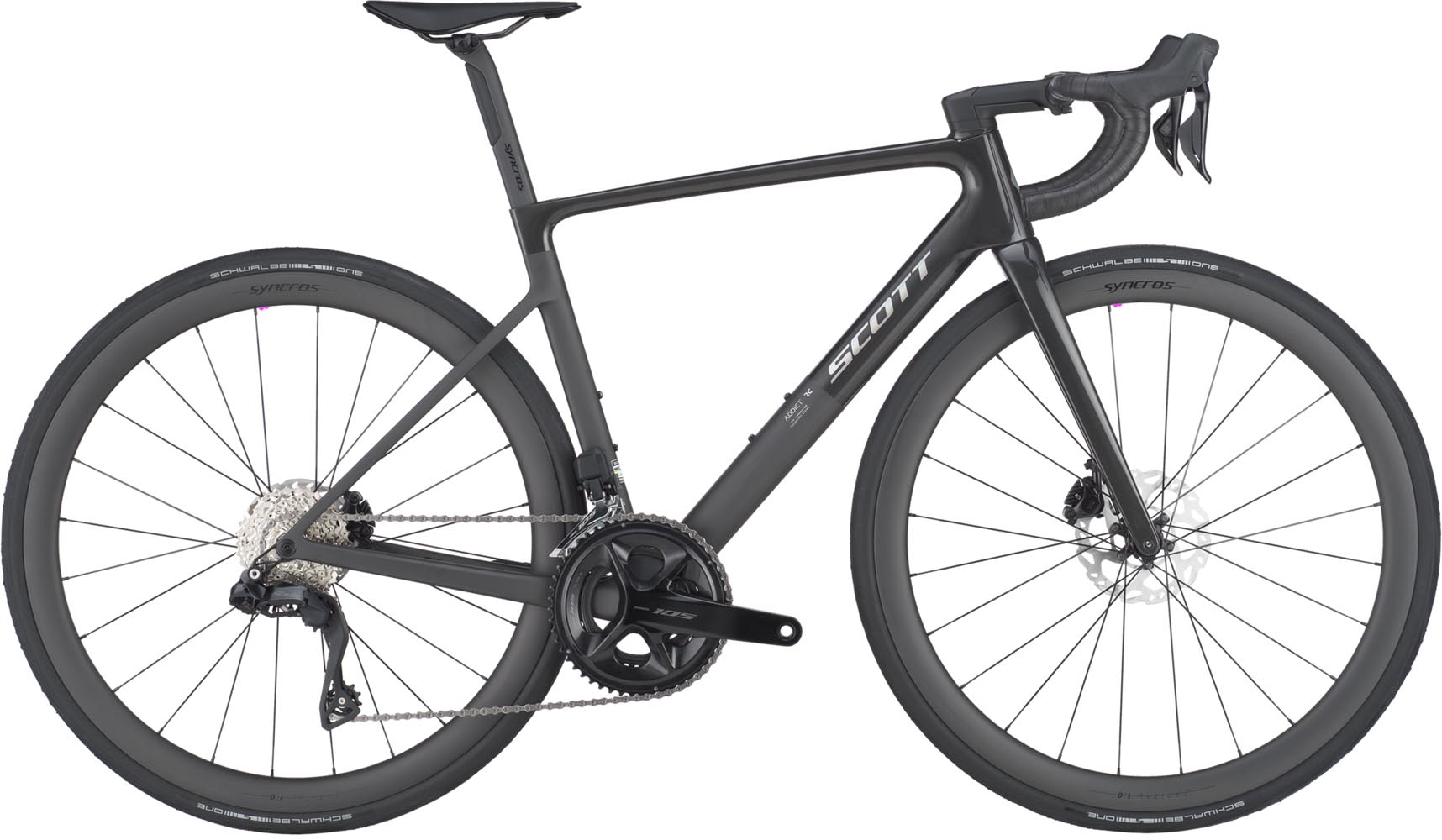Scott Addict RC 30 carbon black 2025 - Vélo de course en carbone