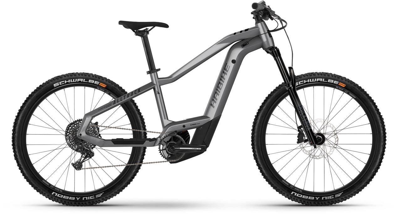 Haibike ALLTRACK 9 Matt Gloss Silver Blk 2024 - VTT semi-rigide électrique