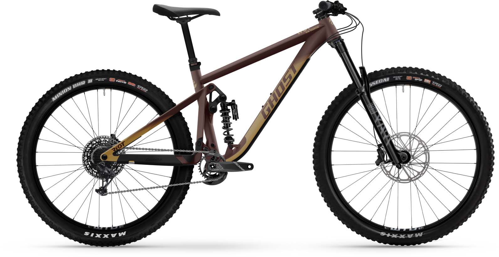 Ghost Riot EN Essential metalic rust dark red / light dust matt 2023 - VTT tout suspendu