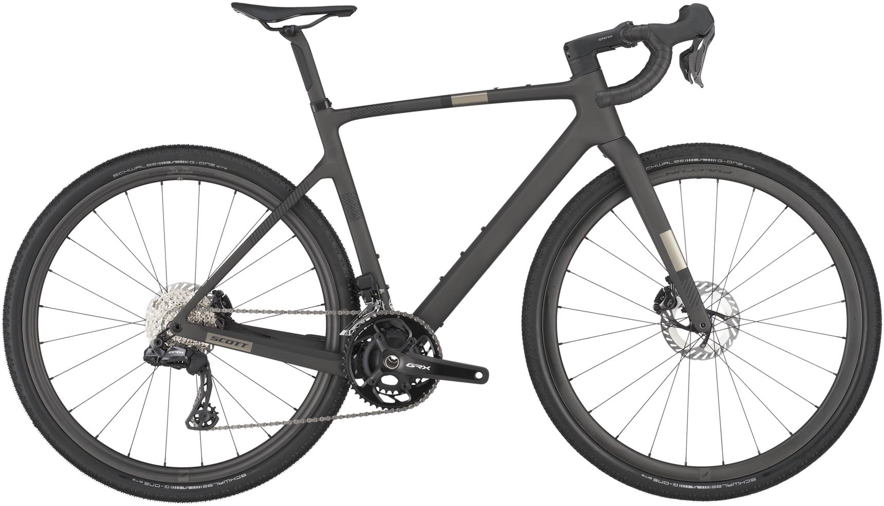 Scott Addict Gravel 10 carbon black 2025 - Vélo en terre