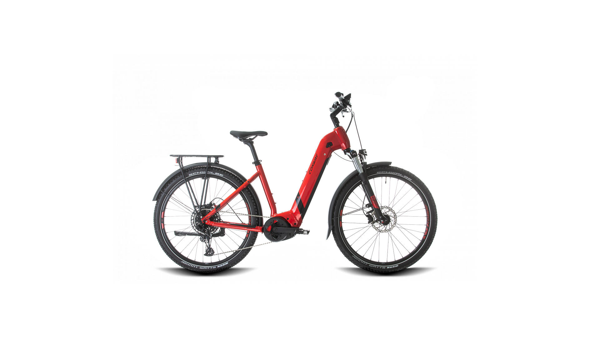 Conway Cairon C 3.0 625Wh red metallic / black metallic 2024 - VTT semi-rigide électrique col de cygne