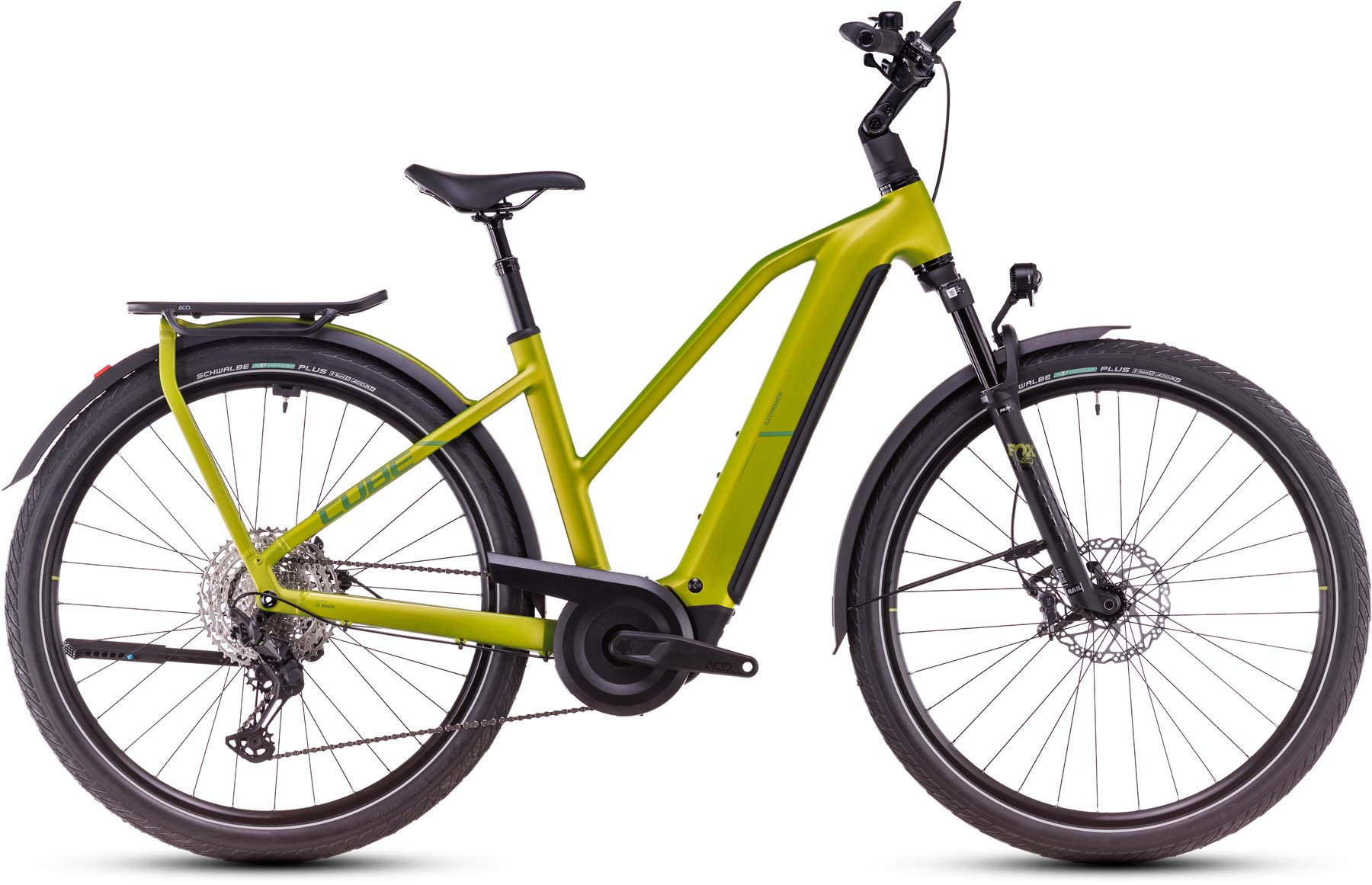 Cube Kathmandu Hybrid EXC 800 lizard n juniper 2025 - Vélo trekking électrique Femme