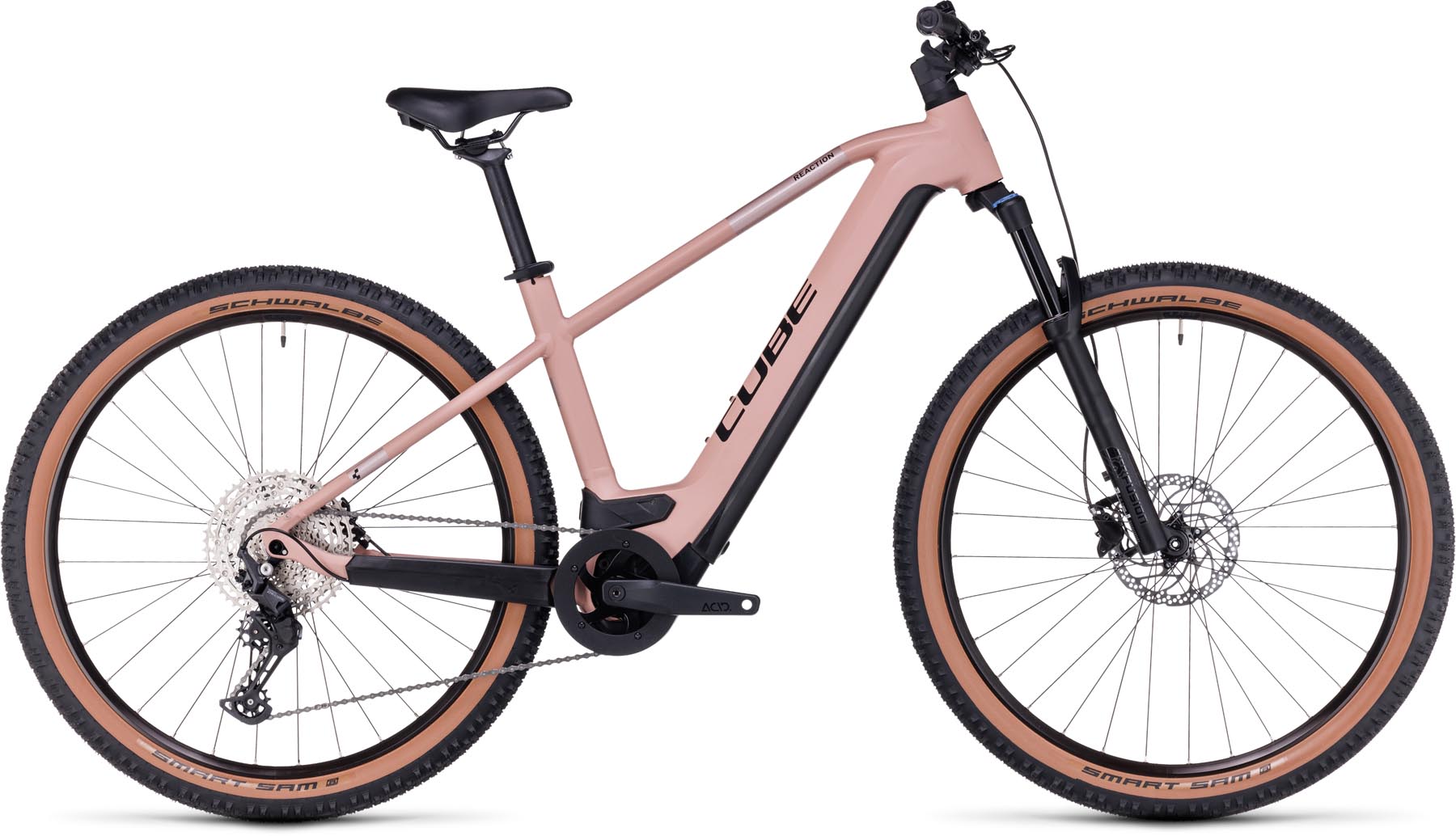Cube Reaction Hybrid Pro 625 blushrose n silver 2024 - VTT semi-rigide électrique