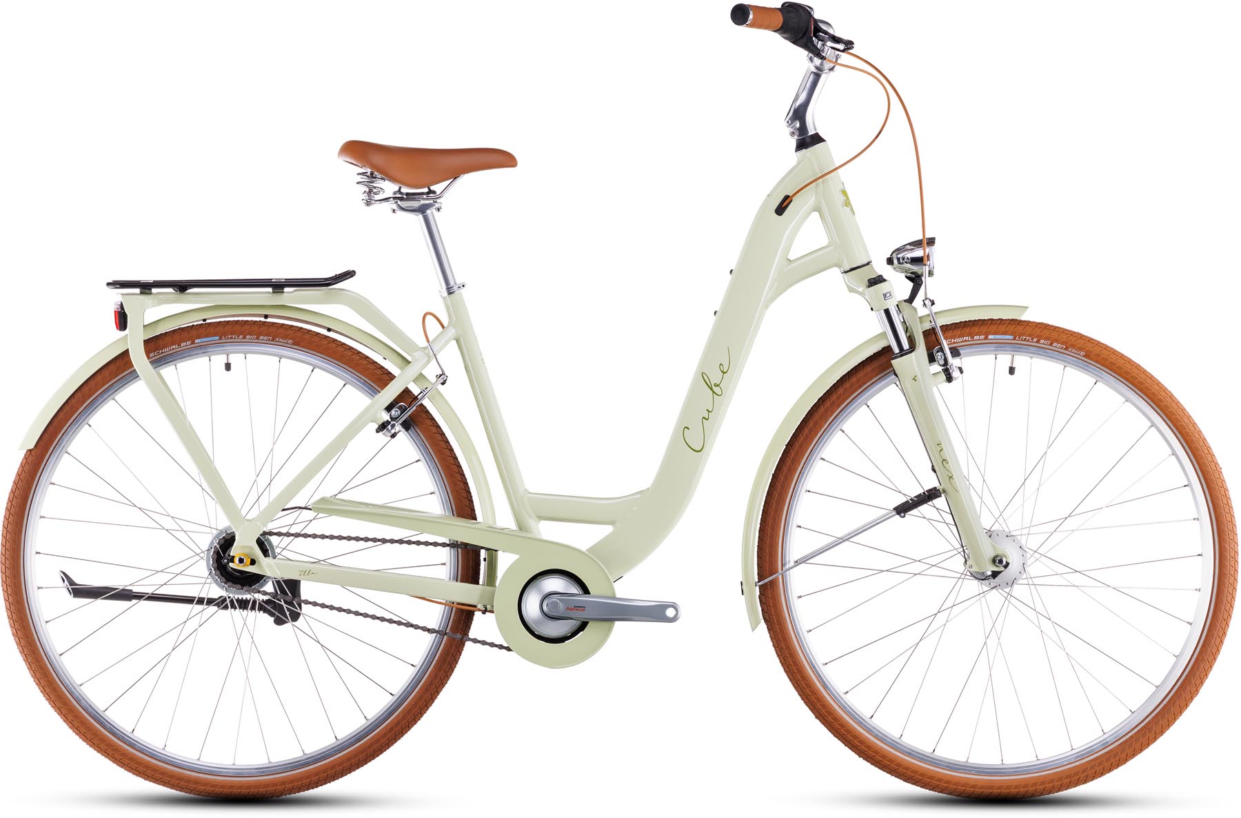 Cube Ella matchagreen n green 2025 - Vélo trekking col de cygne