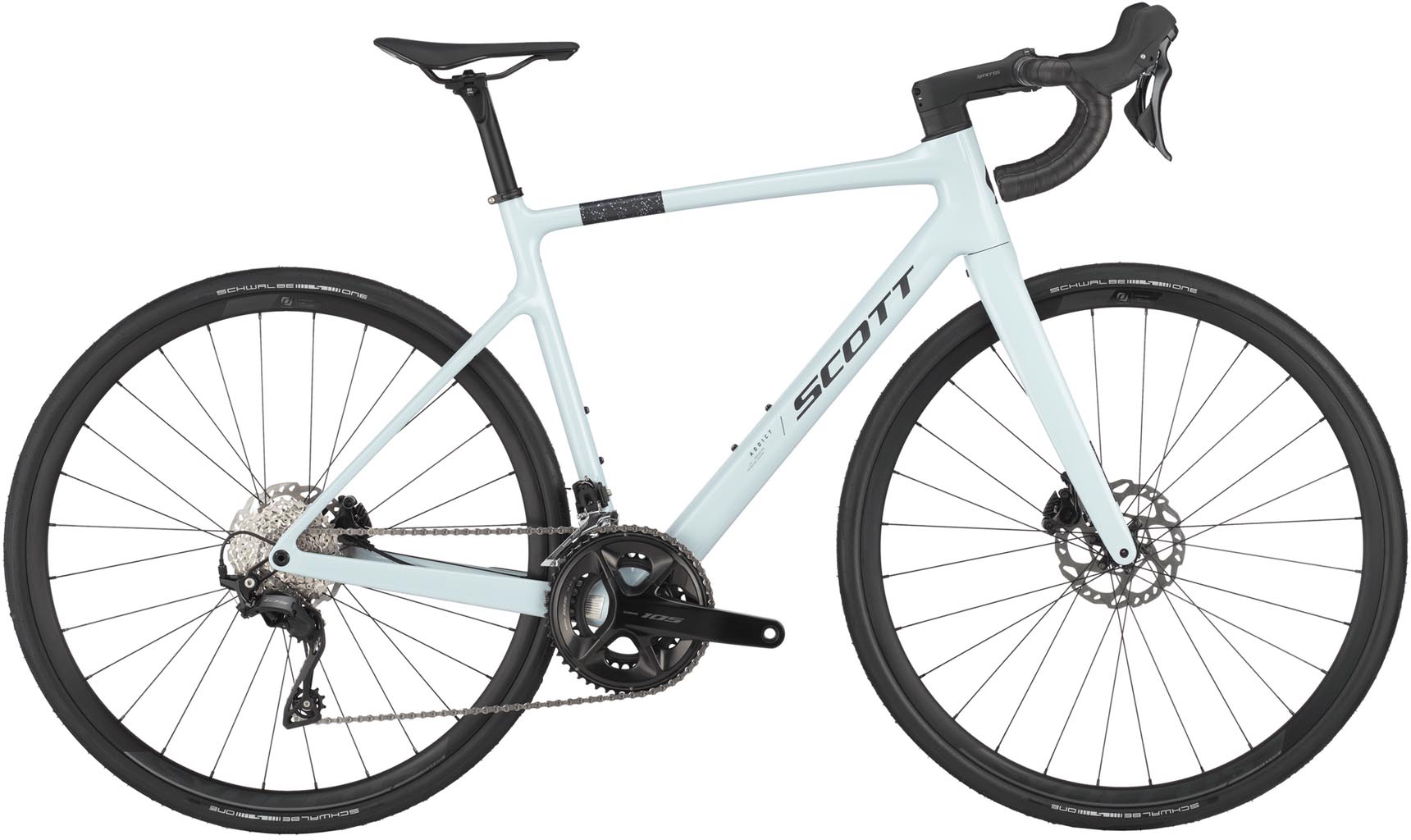 Scott Addict 50 mineral grey 2025 - Vélo de course en carbone
