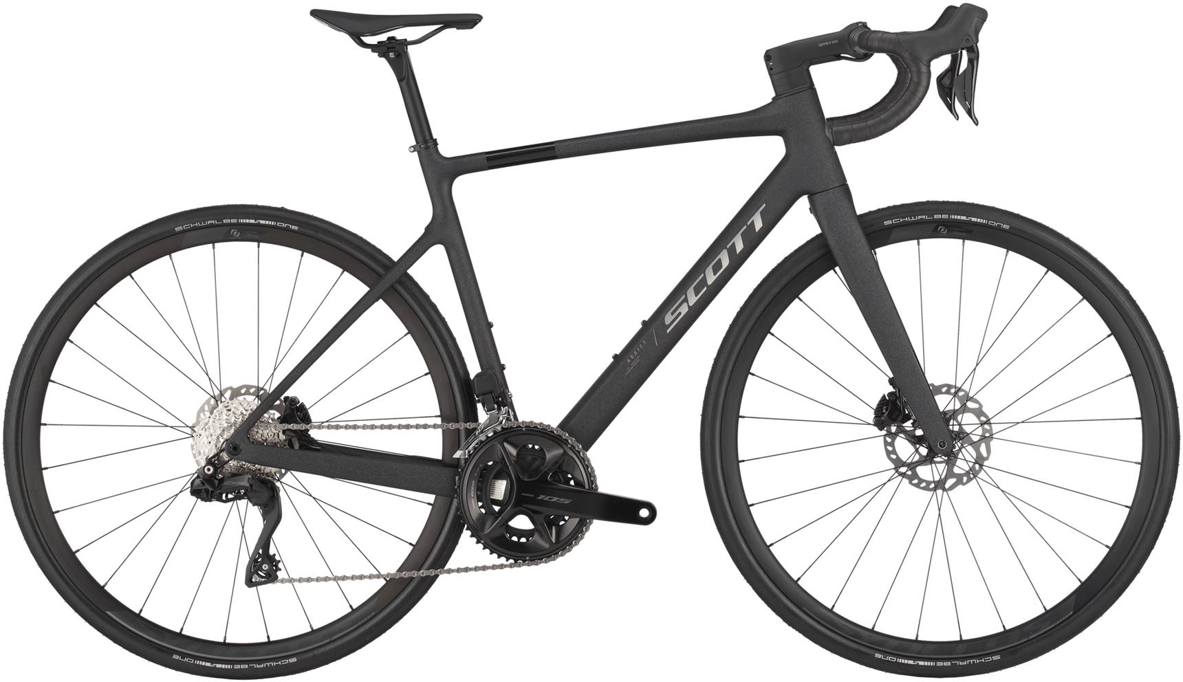 Scott Addict 40 champion black 2025 - Vélo de course en carbone