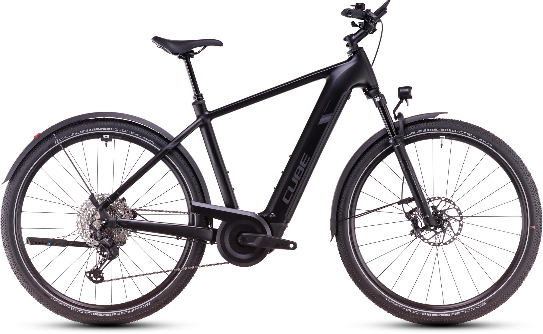 Cube Nuride Hybrid SLX Allroad 800 black n reflect 2025 - Vélo trekking électrique Homme