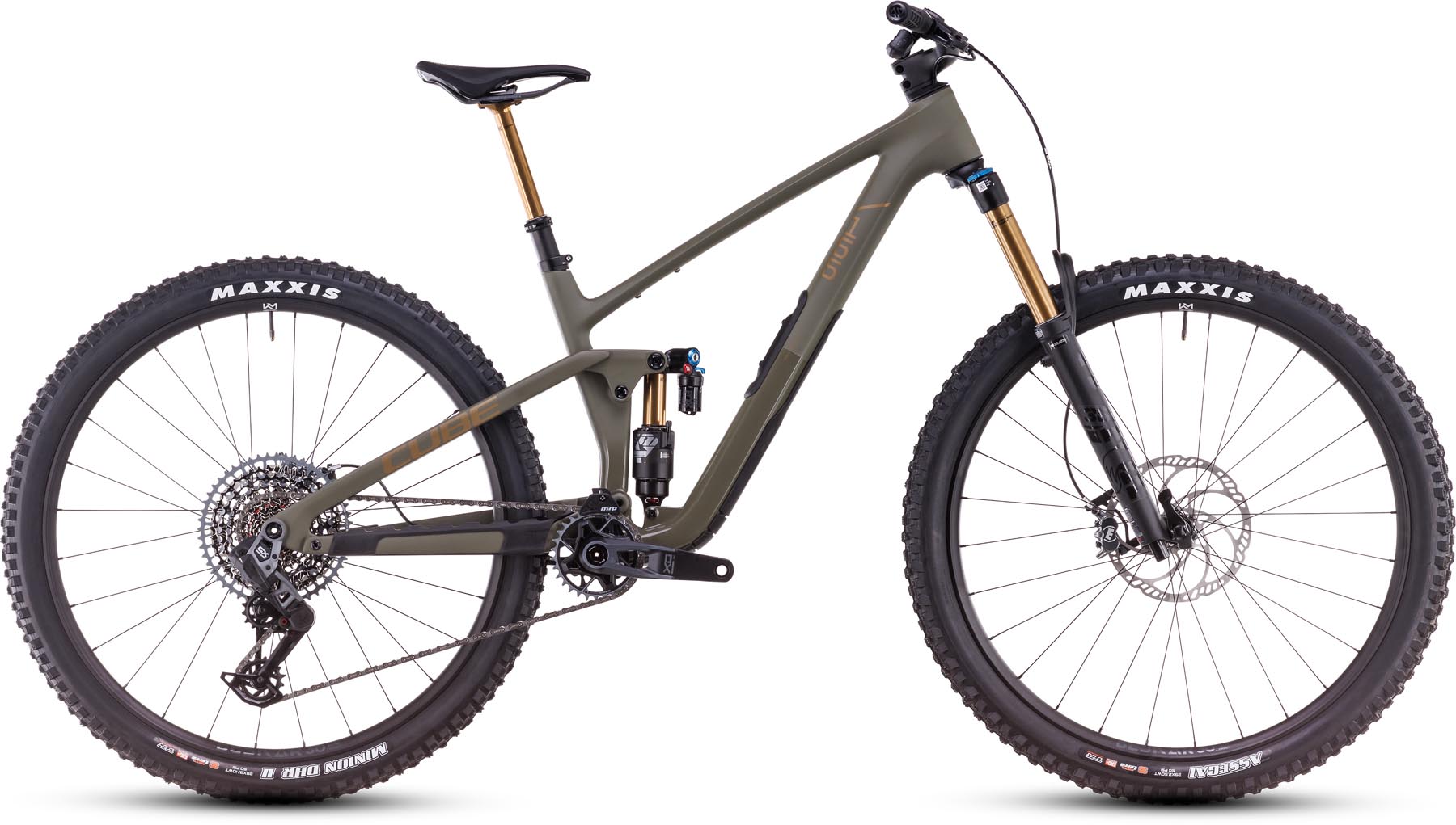 Cube Stereo ONE55 C:62 TM 29 dustyolive n gold 2025 - VTT tout suspendu