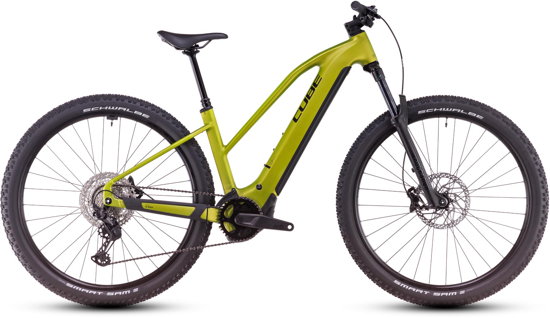 Cube Reaction Hybrid Race 800 lizard n black 2025 - VTT semi-rigide électrique Femme