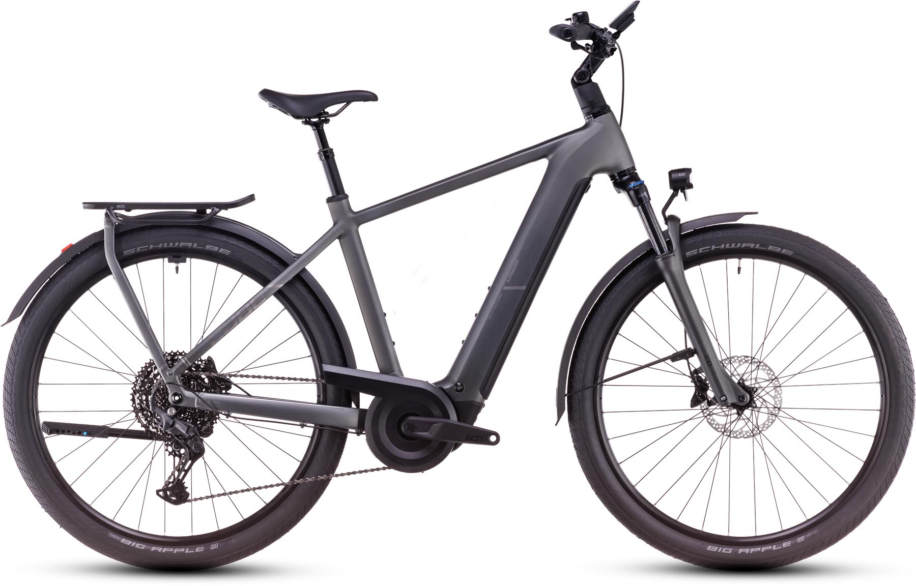 Cube Kathmandu Hybrid Pro 800 slabgrey n chrome 2025 - Vélo trekking électrique Homme