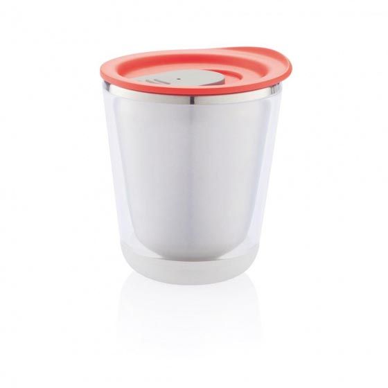 XD Design Mug thermos Dia, acier inoxydable, rouge - 200 ml