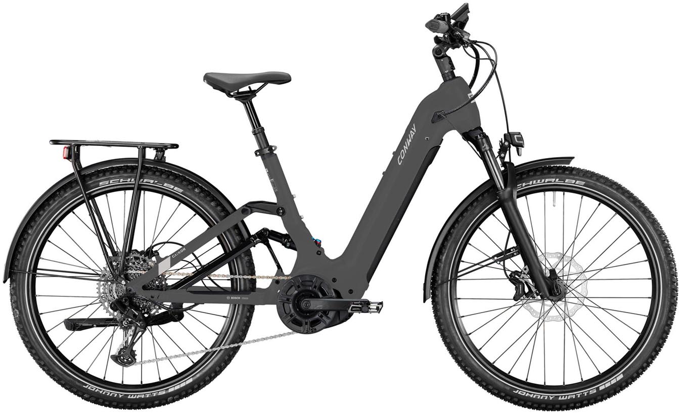 Conway Cairon C FS 2.0 625Wh graphit grey matt 2025 - VTT semi-rigide électrique col de cygne