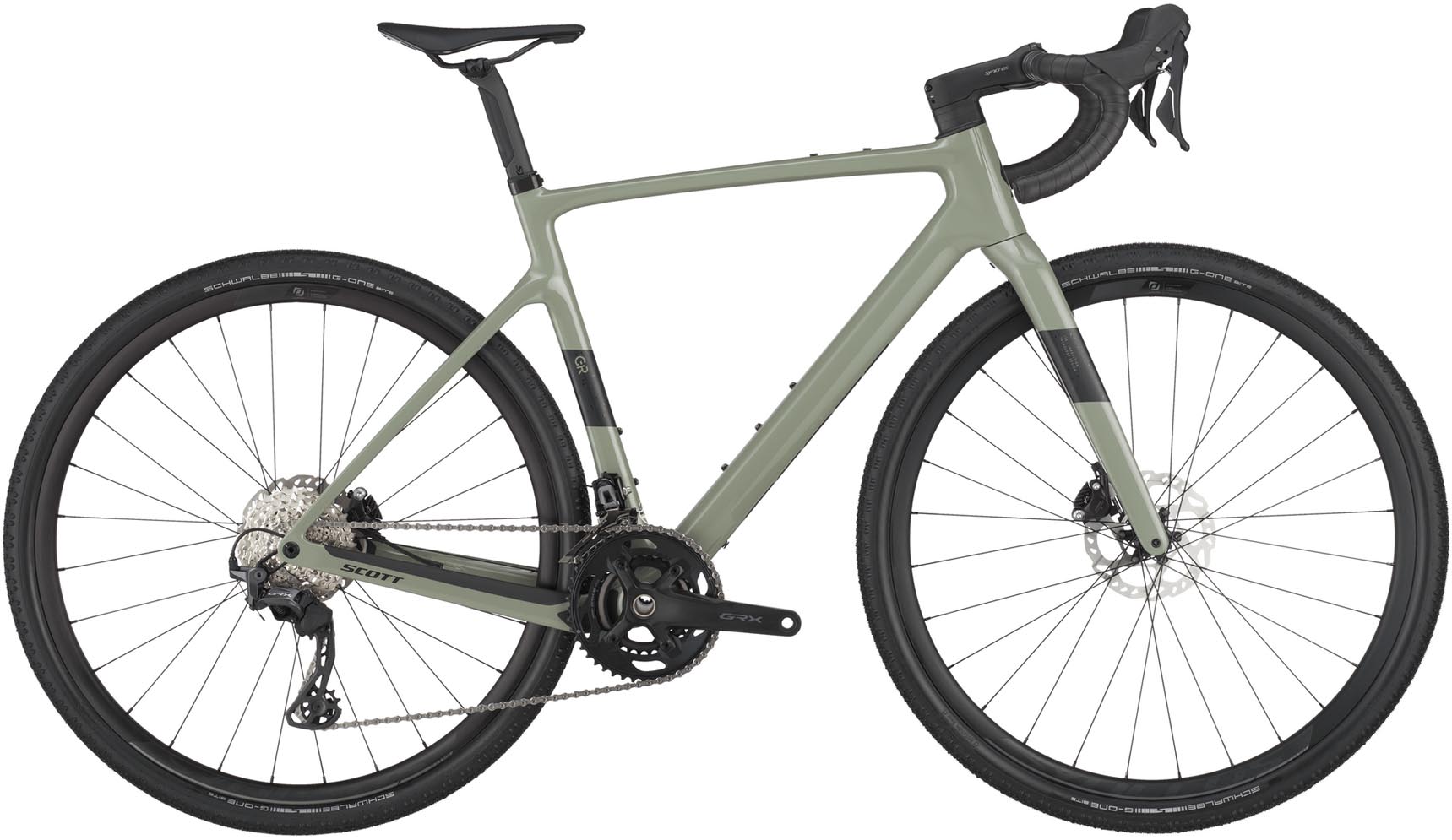 Scott Addict Gravel 50 undergrowth green 2025 - Vélo en terre
