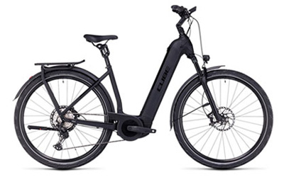 Découvrez ici les vélos électriques Cube avec cadre bas.
