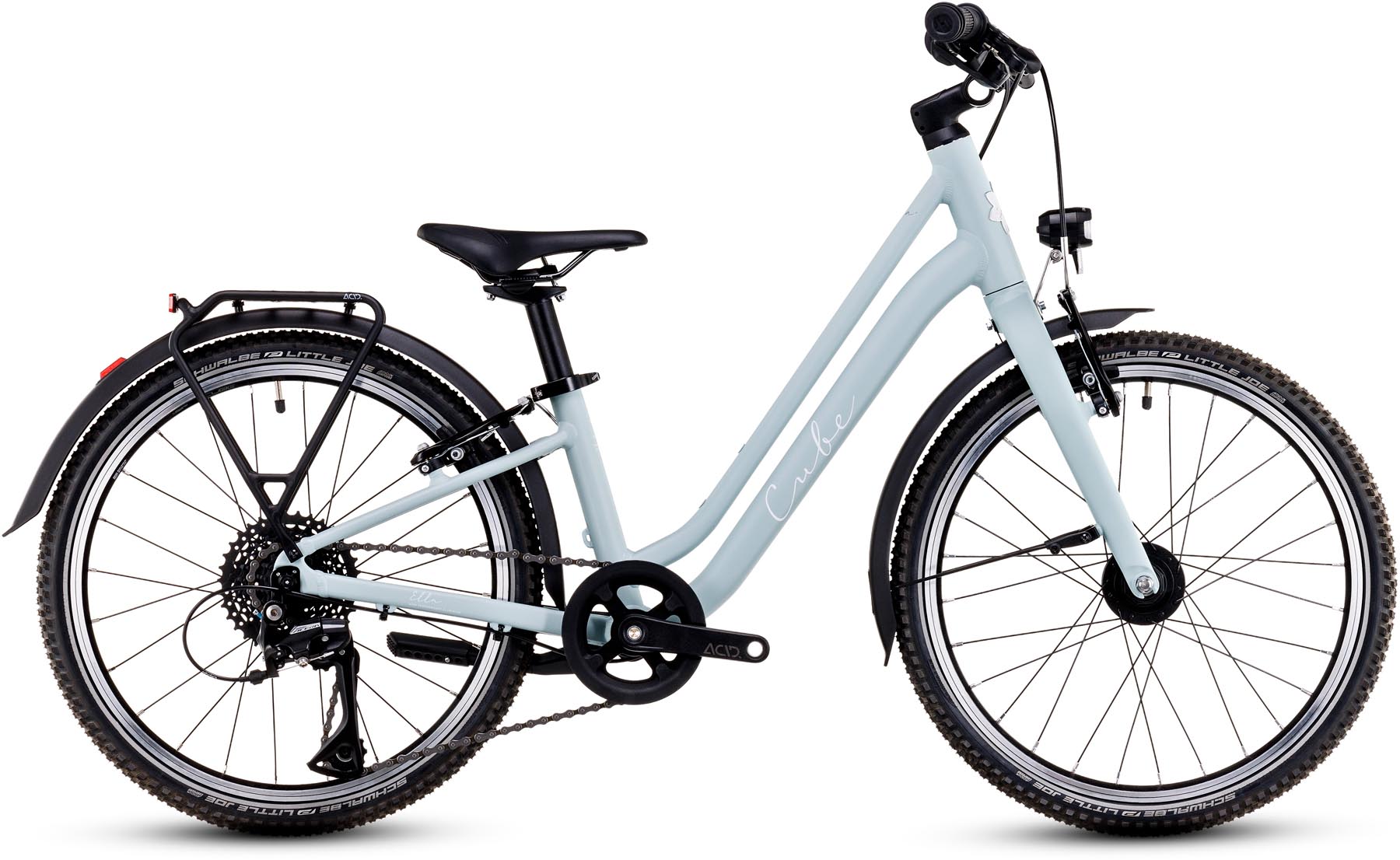 Cube Ella 200 aloegreen n white 2025 - Vélo enfant 20 pouces