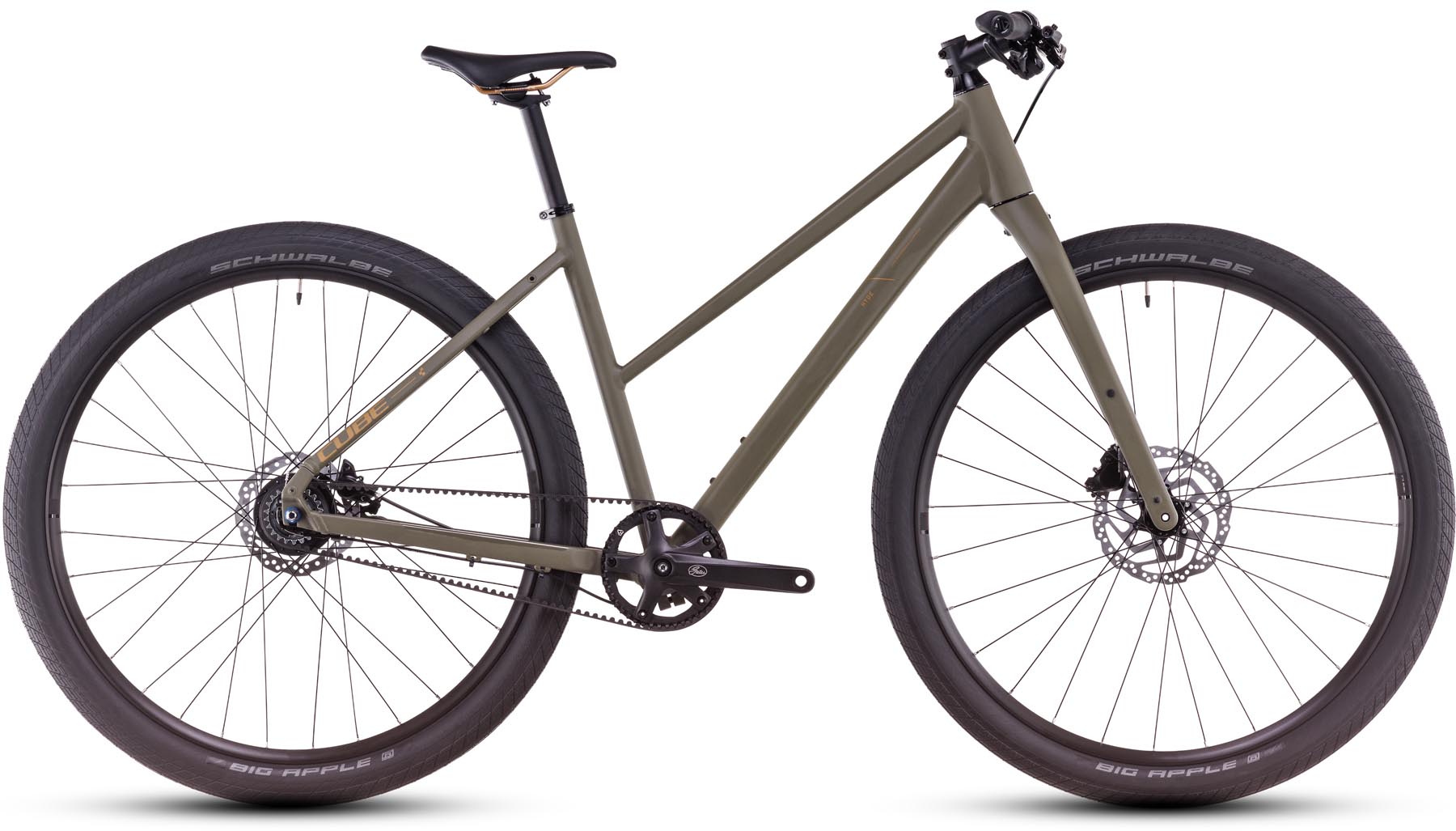 Cube Hyde Pro dustyolive n gold 2025 - Vélo fitness Femme