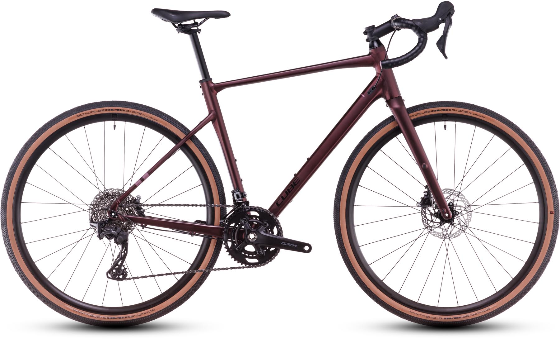 Cube Nuroad Race rubyred n gloss 2025 - Vélo en terre