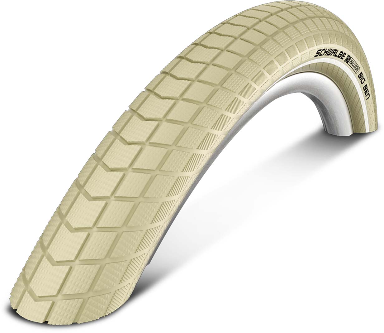 Schwalbe Pneu Little Big Ben 40-622 28" x 1,50, crème / Reflex