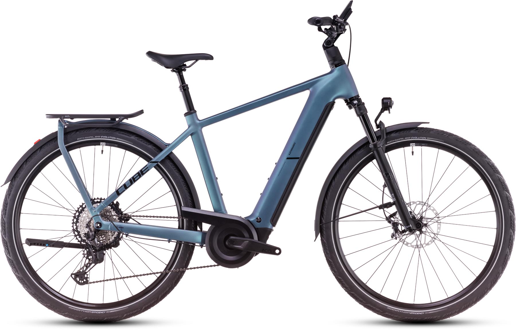 Cube Kathmandu Hybrid SLX 800 smaragdgrey n black 2025 - Vélo trekking électrique Homme