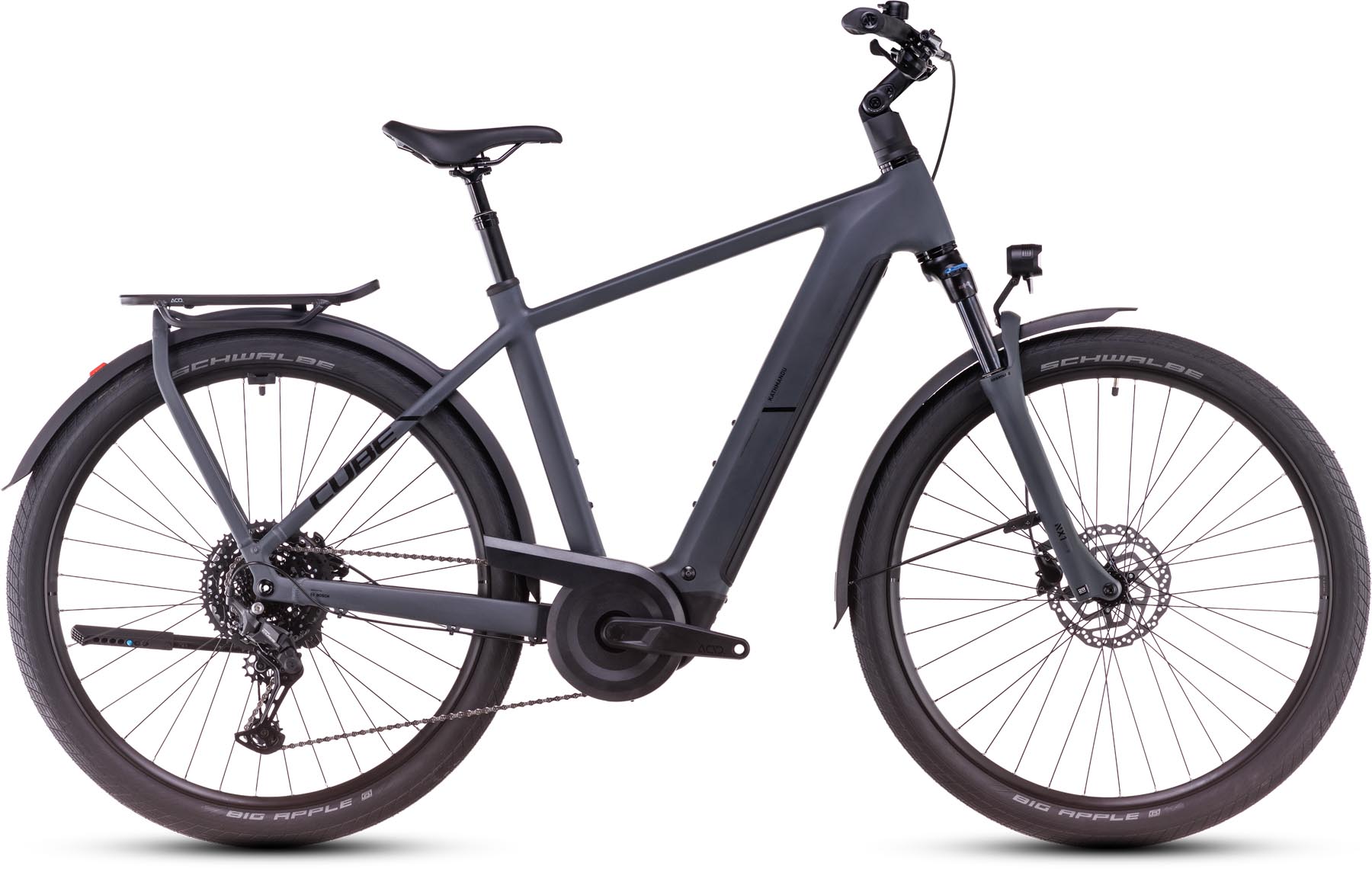 Cube Kathmandu Hybrid ONE 800 shadowgrey n black 2025 - Vélo trekking électrique Homme