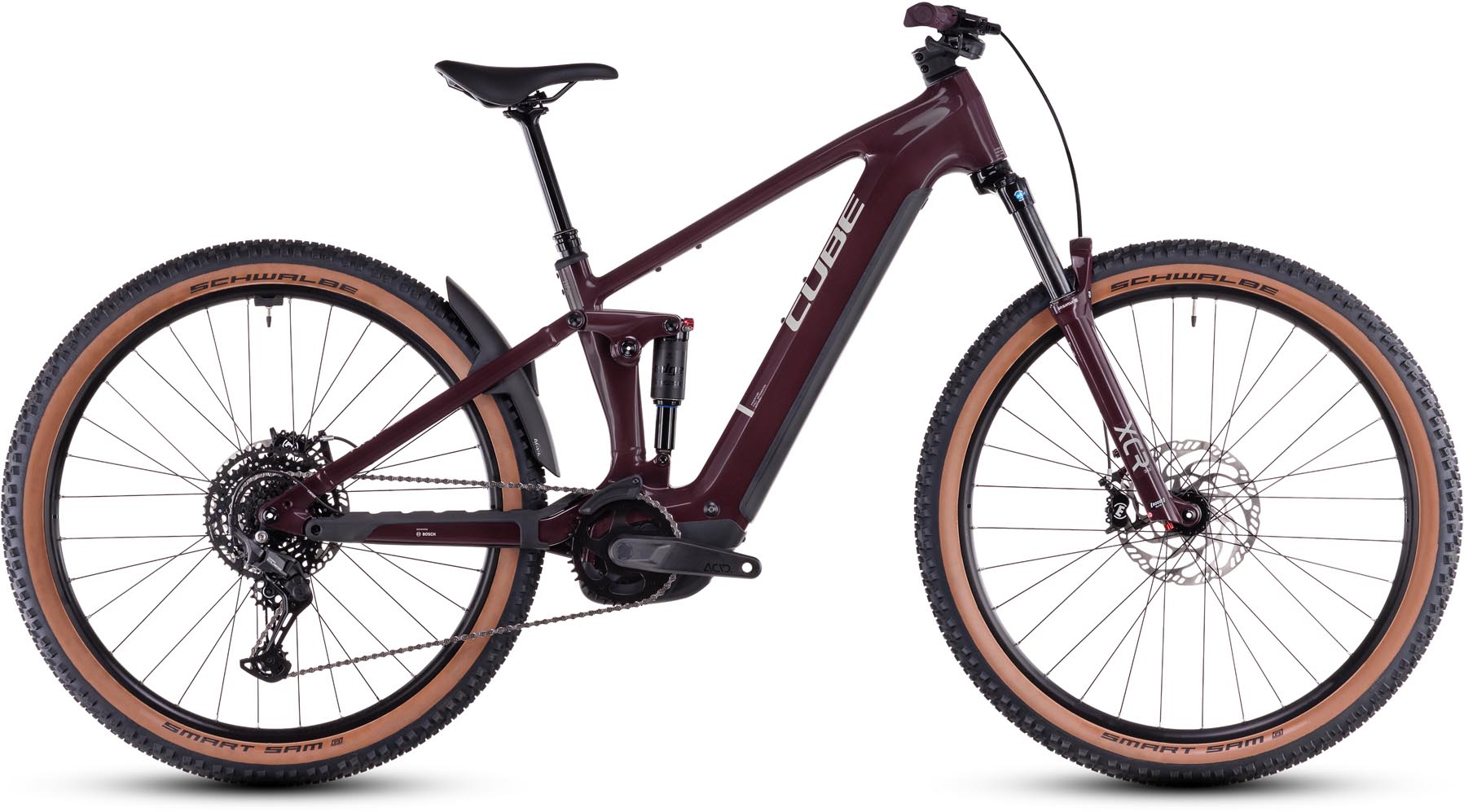 Cube Stereo Hybrid ONE22 Pro 800 amarone n grey 2025 - VTT tout suspendu électrique