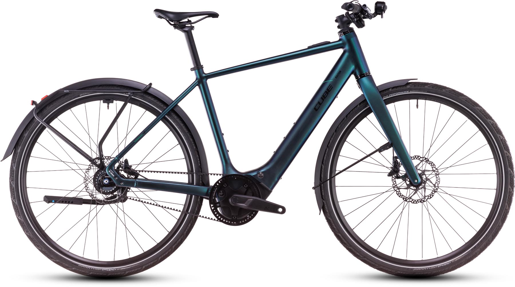 Cube Editor Hybrid SLT FE 400X goblin n glossy 2025 - Vélo fitness électrique Homme