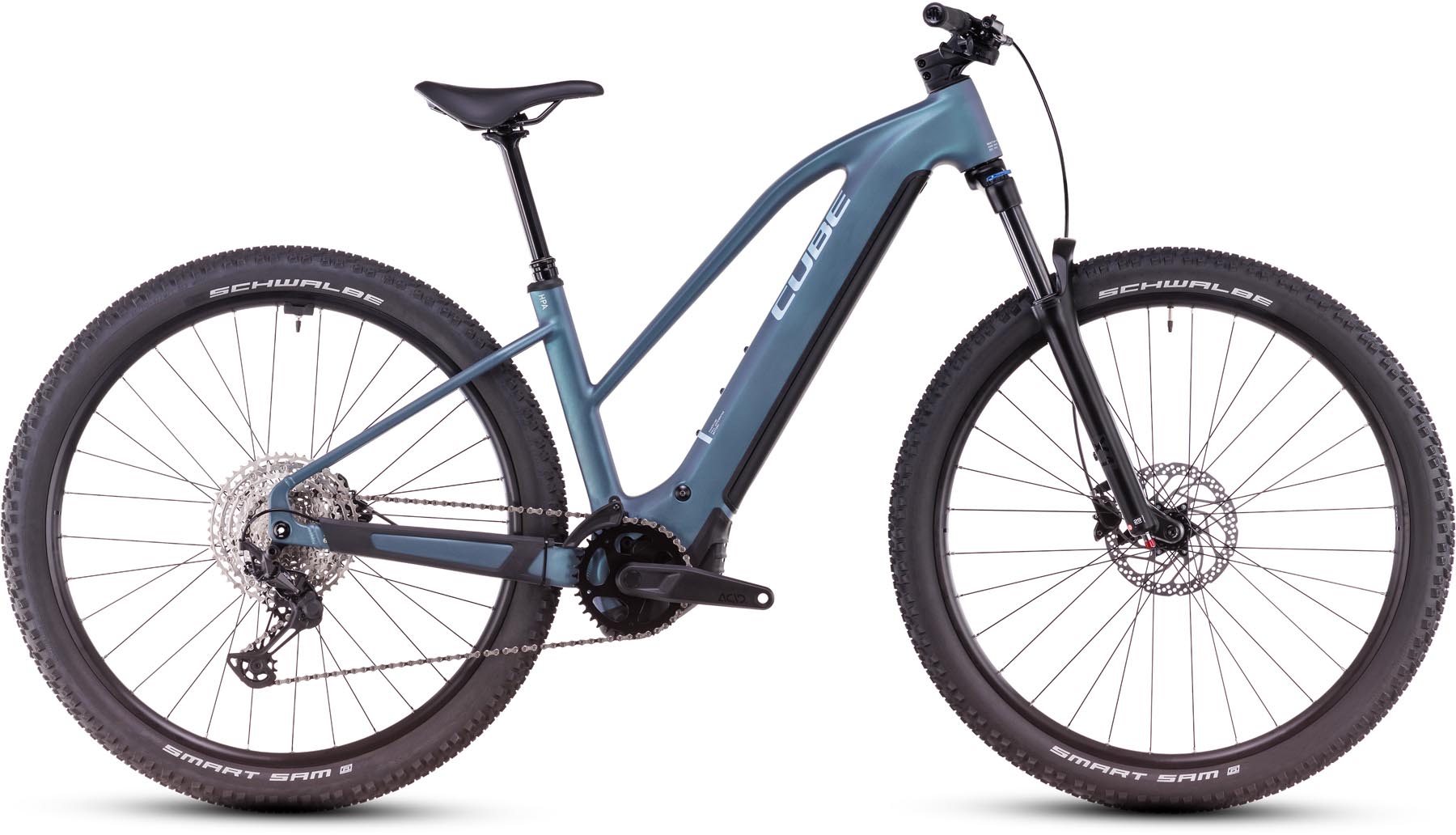 Cube Reaction Hybrid Pro 800 smaragdgrey n prism 2025 - VTT semi-rigide électrique Femme