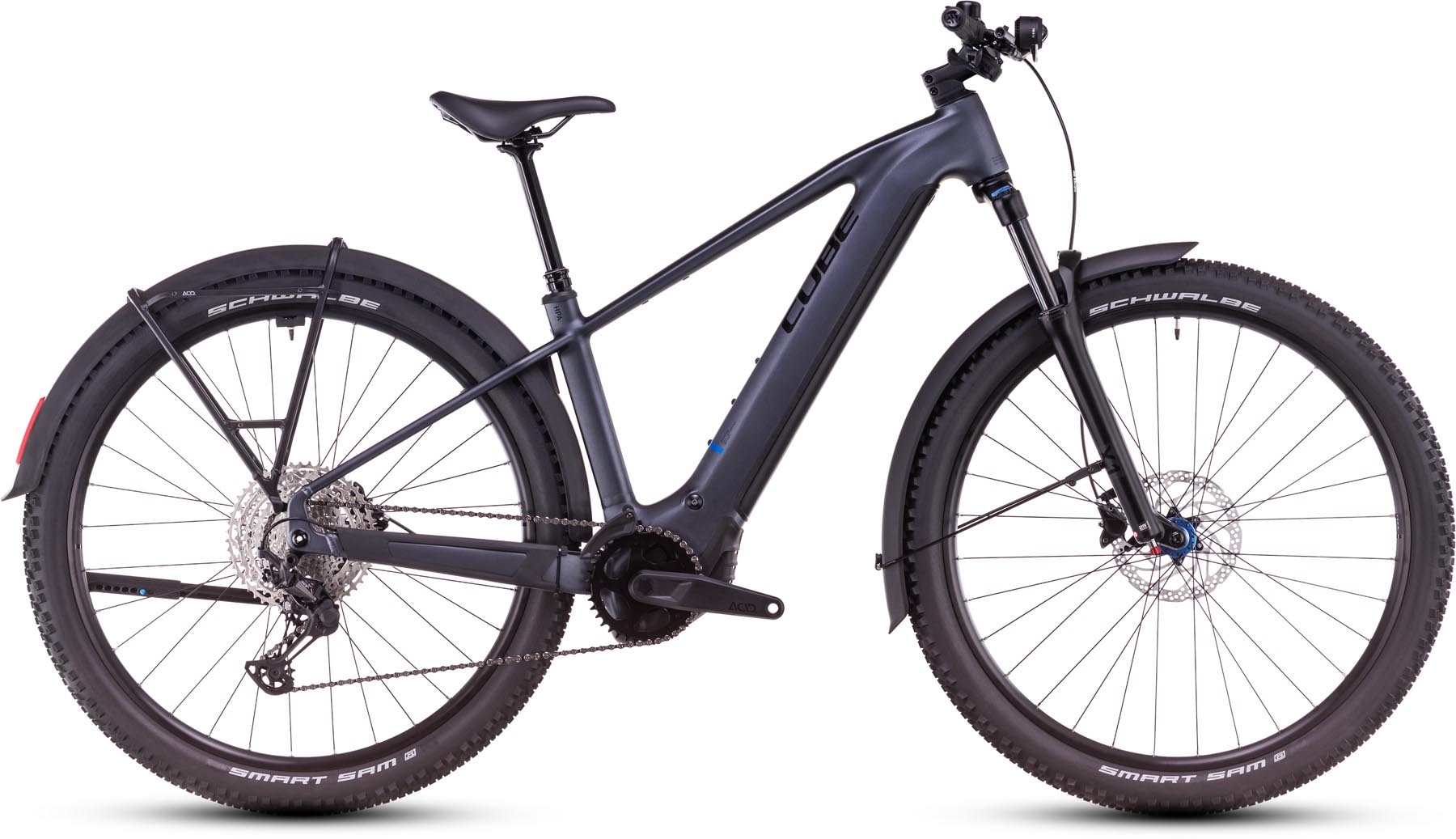 Cube Reaction Hybrid Pro Allroad 800 metallicgrey n black 2025 - VTT semi-rigide électrique