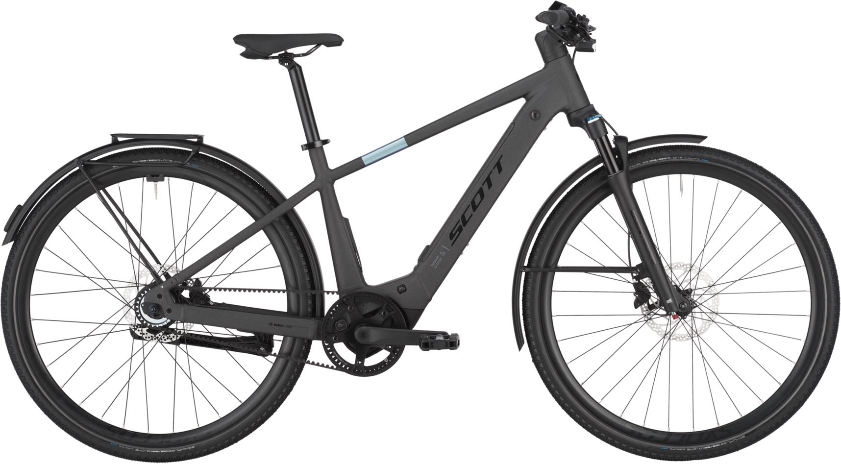 Scott Passage 10 Belt midnight grey 2025 - Vélo trekking électrique Homme