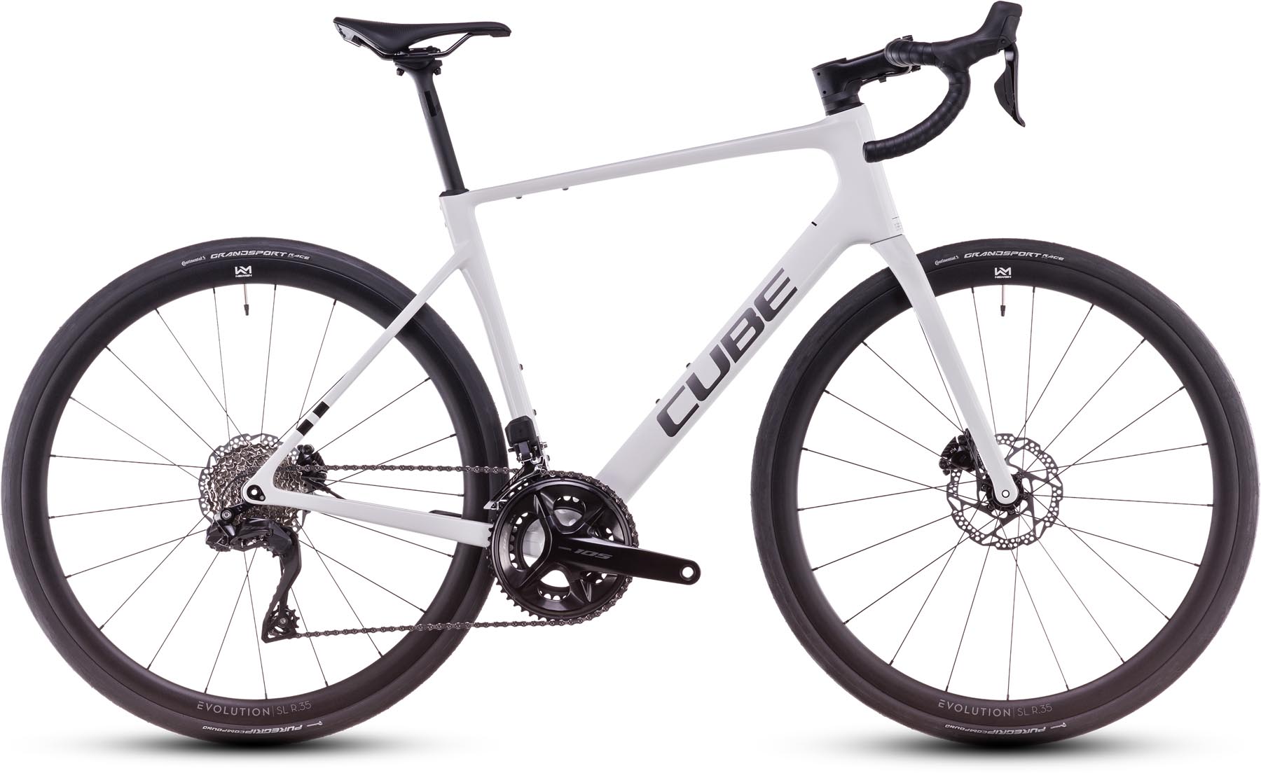 Cube Attain C:62 SLX cotton n grey 2025 - Vélo de course en carbone