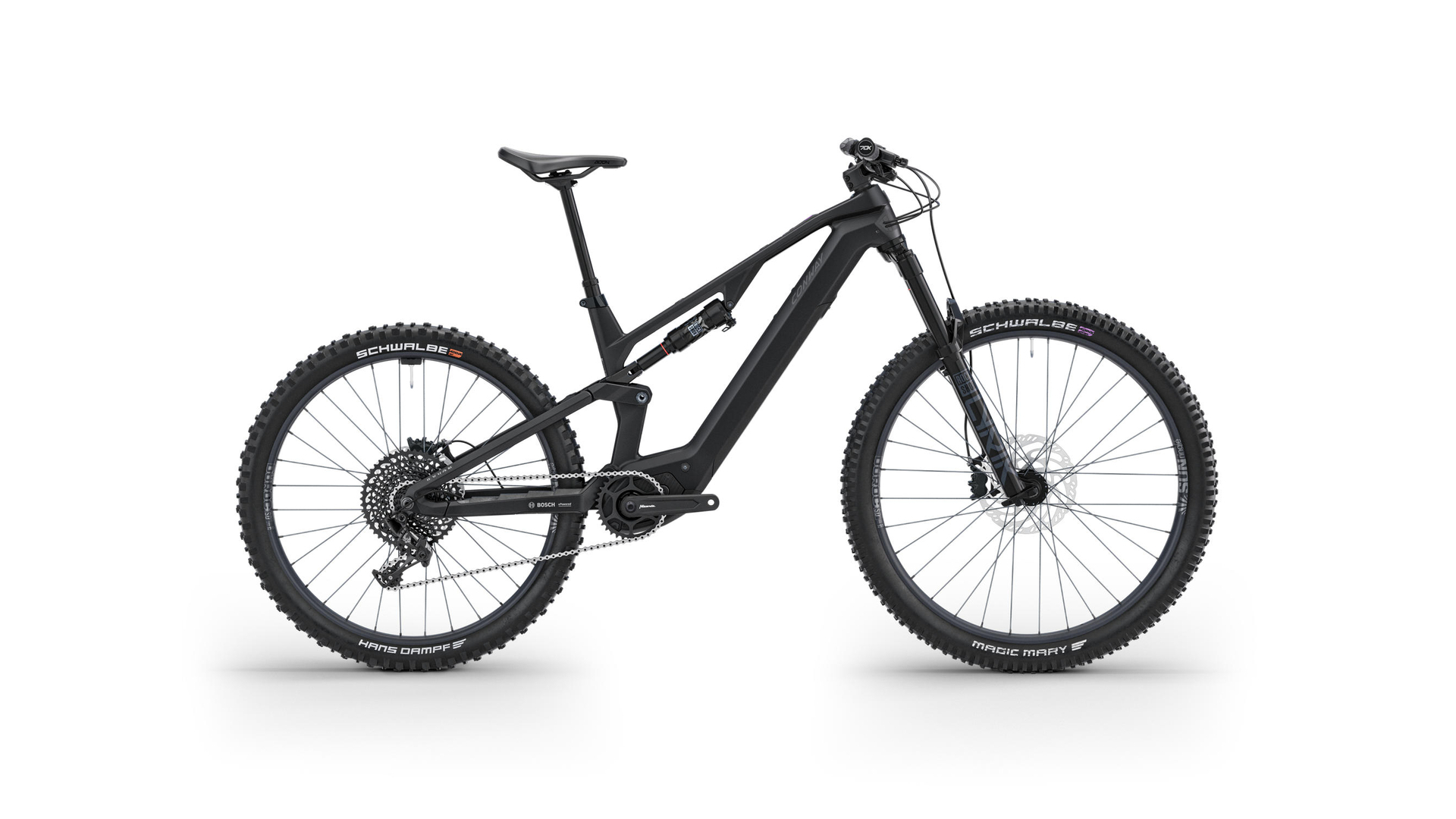 Conway Ryvon ST 4.0 Full Suspension carbon matt / black 2025 - VTT tout suspendu électrique