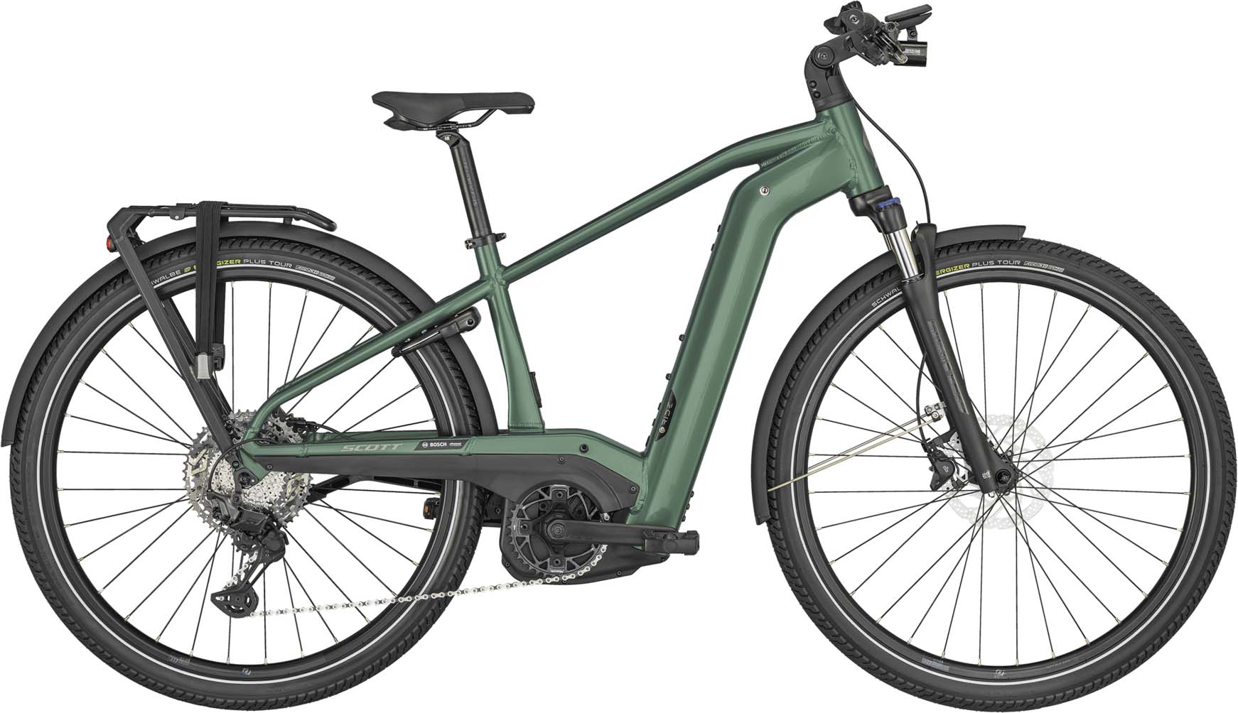 Scott Sub Sport eRIDE 10 Men Malachite Green 2024 - Vélo trekking électrique Homme