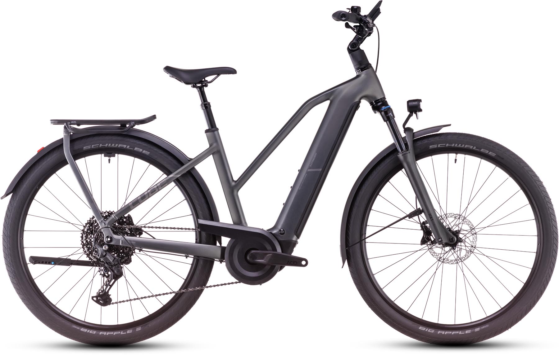 Cube Kathmandu Hybrid Pro 800 slabgrey n chrome 2025 - Vélo trekking électrique Femme
