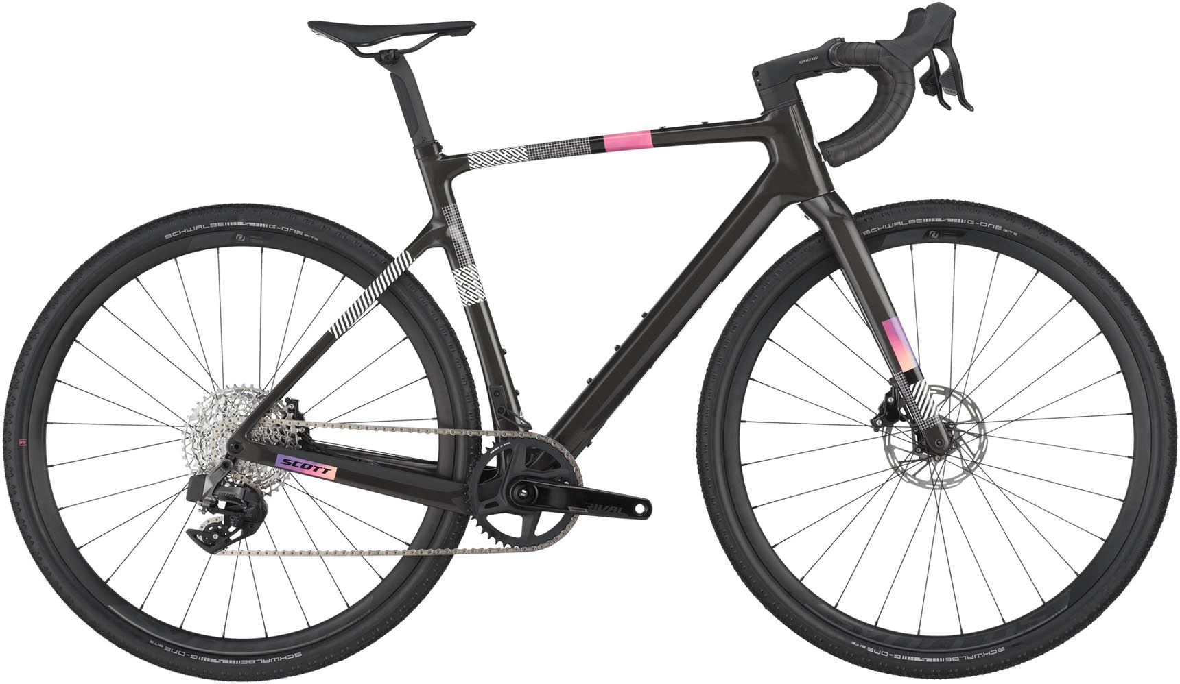Scott Addict Gravel 30 carbon black 2025 - Vélo en terre